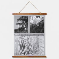 Rustic Black and White Photo of Wood and Windows