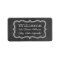 Rustic Black Chalkboard Bracket Return Address