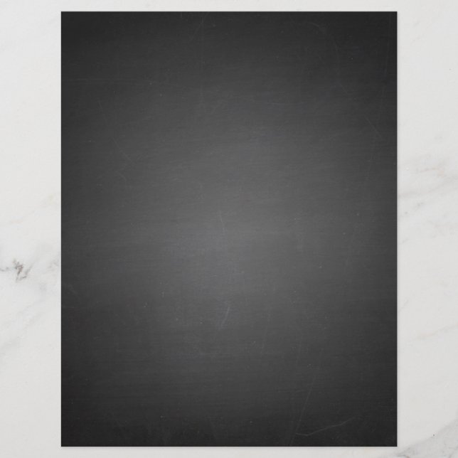 Rustic Black Chalkboard Printed Flyer (Front)