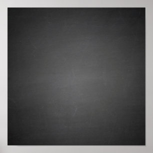 Rustic Black Chalkboard Printed Poster