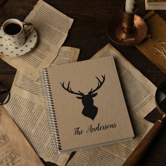 Rustic Black Deer | Kraft | Family Name Planner (Creator Uploaded)
