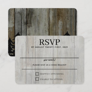 Rustic Black Forest RSVP Card