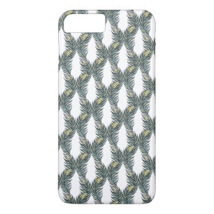 Rustic black, green and white Peacock feathers Case-Mate iPhone Case