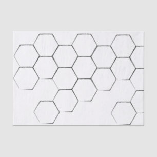 Rustic Black Honeycomb Print Tissue Paper