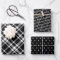 Rustic Black Tartan Plaid Merry Christmas Pattern