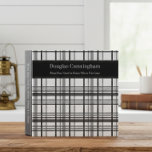 Rustic Black & White Plaid End of Life Planner Binder<br><div class="desc">No one likes to think about death, but planning in advance can make it much easier for those loved ones left behind. Creating an "In Case of Death" binder can ease the burden. There are many documents and information that you can include in a death binder notebook to help your...</div>