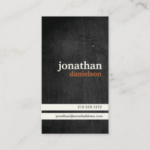 Rustic Black Wood Business Card