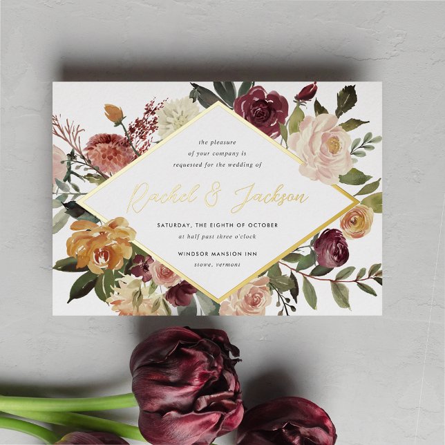Rustic Bloom Geometric Floral Wedding (Creator Uploaded)