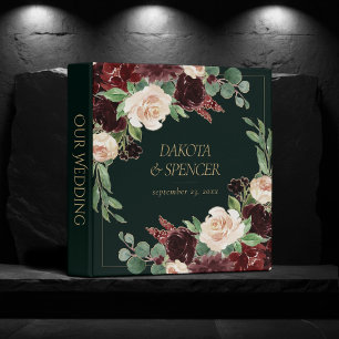 Rustic Bloom Terracotta and Marsala Photo Album Binder