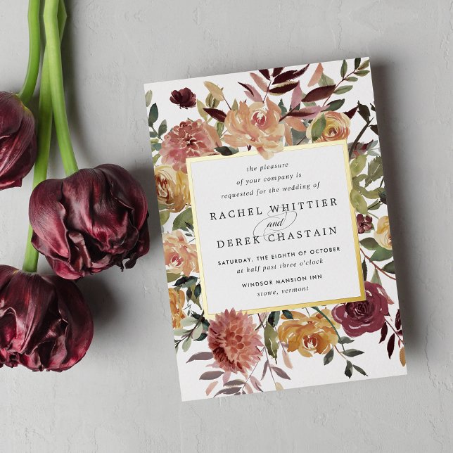 Rustic Bloom Watercolor Floral Wedding (Creator Uploaded)