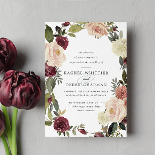 Rustic Bloom Wedding Invitation