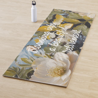 Rustic Blooms Custom Retirement Gifts for Her Yoga Mat