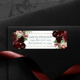 Rustic Blooms   Terracotta and Marsala Red Address