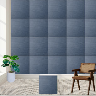 Rustic Blue Burlap Texture - Stylish & Durable Tile