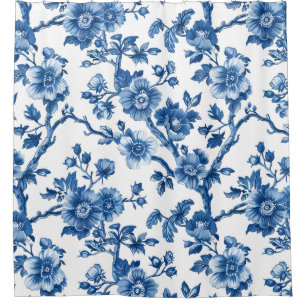 Rustic Blue Floral Pattern