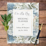 Rustic Blue Floral Wedding Planner<br><div class="desc">Keep track of all your important appointments and dates with this beautiful wedding planner calendar notebook. It is designed with shades of blue watercolor florals. Created by Simply Farmhouse Press.</div>
