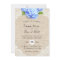 Rustic Blue Hydrangea Floral Lace & Burlap Wedding