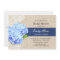 Rustic Blue Hydrangea Lace & Burlap Bridal Shower
