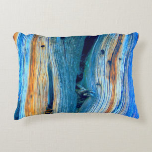 rustic blue juniper wood Thunder_Cove Accent Pillow