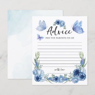 Rustic Blue Little Butterfly Advice Game