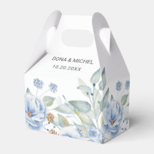 Rustic Blue Winter Floral Wedding