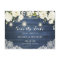 Rustic Blue Wood Lace Mason Jar Save the Date