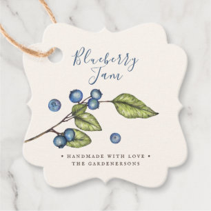 Rustic Blueberry Jam Favour Tags