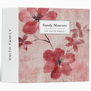 Rustic Blush Floral Linen Pattern (5) Binder