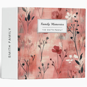 Rustic Blush Floral Linen Pattern (9) Binder