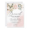 Rustic blush pink floral gold brunch and bubbly