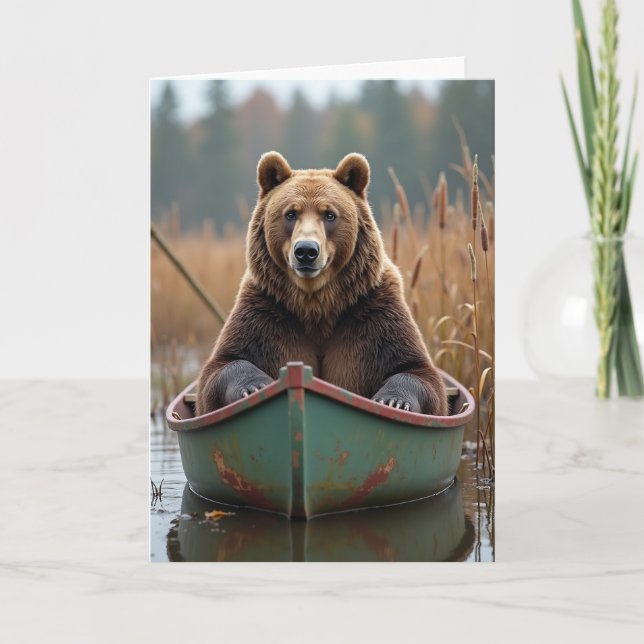 Rustic Boat Fathers Day Card (Front)