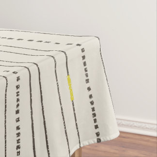 Rustic bohemian Contemporary lines dots minimalist Tablecloth