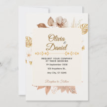 Rustic Bohemian Dried Floral Cream Wedding
