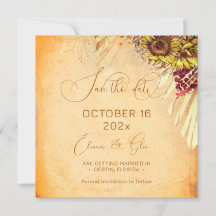 Rustic Bohemian Sunflower Wedding