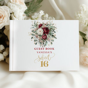 Rustic Boho 16th Birthday Guest Book Sign In