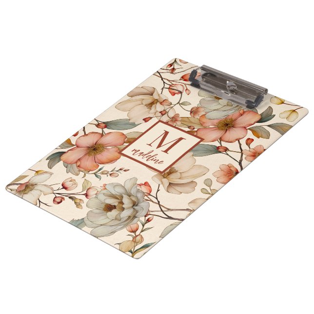 Rustic Boho Botanical  Clipboard (Angled)