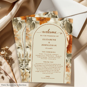 Rustic Boho Burnt Orange Ivory Olive Program