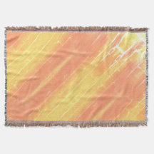 Rustic Boho Casual Summer Yellow Peach Pattern Fle