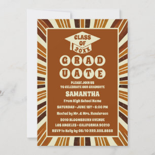 Rustic Boho Chic Graduation Party Invitation