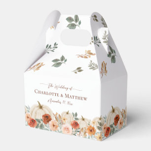 Rustic Boho Fall Autumn Wedding Favor Box