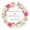 Rustic Boho Feather Floral Wreath Wedding Favour