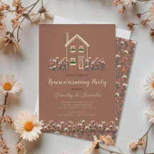 Rustic Boho Floral Fall Housewarming Party