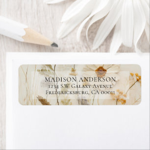 Rustic Boho floral Wedding Address