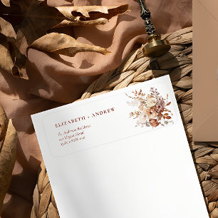 Rustic Boho Garden Flowers Mariage Adresse de reto