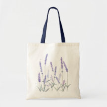 Rustic Boho Lavender Flowers Botanical Watercolor