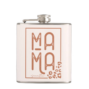 Rustic Boho Mama Hip Flask