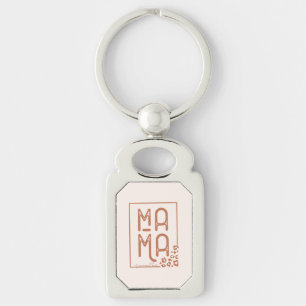 Rustic Boho Mama Keychain