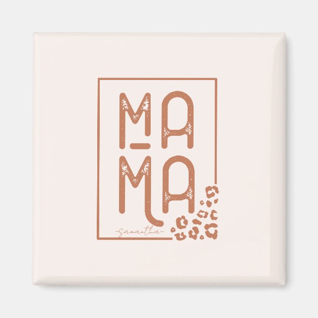 Rustic Boho Mama Magnet (Front)