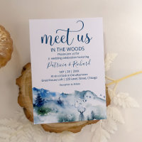 Rustic Boho Meet Us in the Woods Wedding