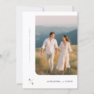 Rustic Boho Minimalist Wedding Invitation